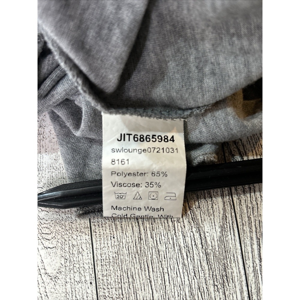 SHEIN Curve Gray Ruffle Hem Tunic‎ Dress | Flutter Sleeve Scoop Neck Mini - Picture 14 of 15